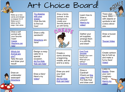 Zoom Choice Board
